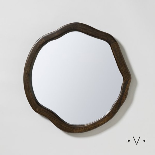 [4113401] ESPEJO ARQUEADO DARK WOOD 50 CM VASSA HOME