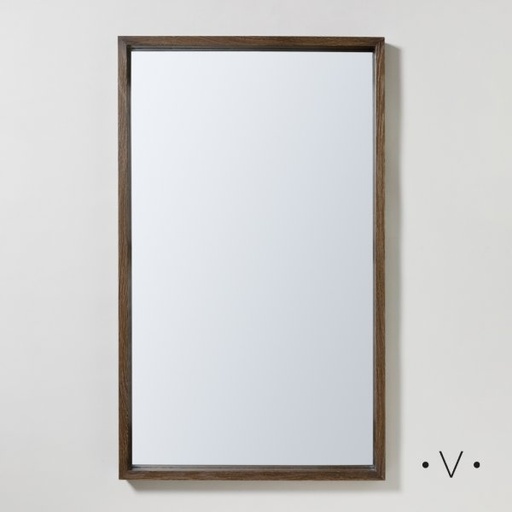 [4113411] ESPEJO RECTANGULAR DARK WOOD 100X60 CM VASSA HOME