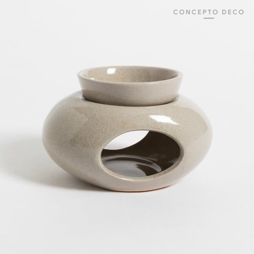 [165254] HORNO DIFUSOR CÉRAMICA GRIS 11X9CM