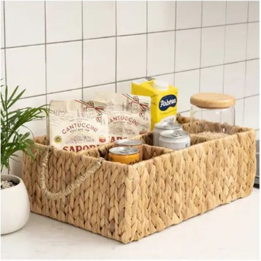 [2561506] CANASTO CON 5 DIVISIONES 39,6X27X14CM - GOURD GRASS