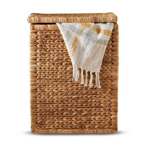 [2561507] CANASTO PARA ROPA CON TAPA 36X26X50CM - JACINTO -