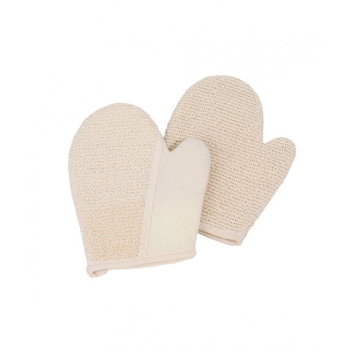 [2561514] MANOPLA CON ESPONJA EXFOLIANTE 18X21CM