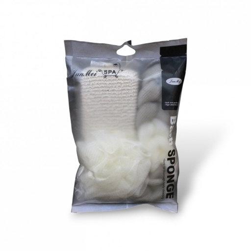 [2561520] BOLSA CON ESPONJA TRENZADA, ESPONJA BELLOTA Y ESPONJA