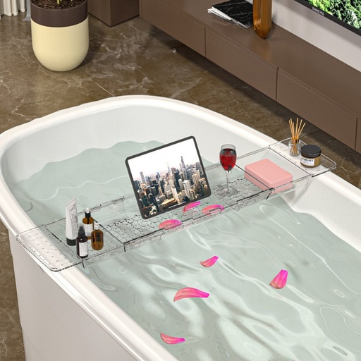 [2561562] CRUCE DE BAÑERA TRANSPARENTE 56X17,5X4,5CM ACRÍLICO