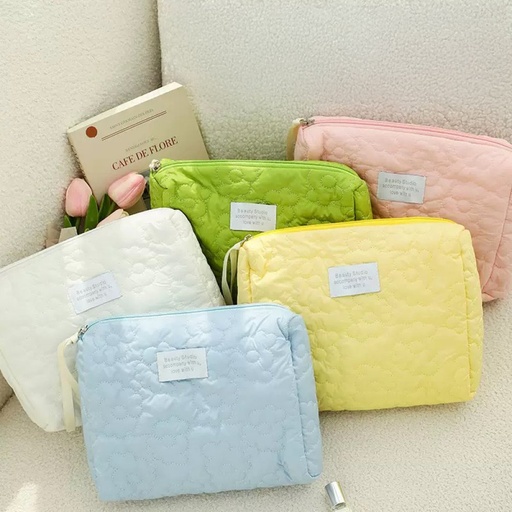 [2561581] NECESER FLORES COLORES SURTIDOS 24X7X18CM TELA