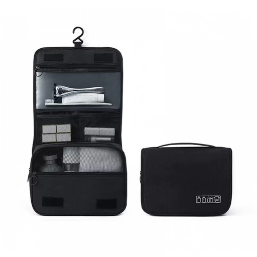 [2561583] NECESER NEGRO ORGANIZADOR COLGANTE PARA VIAJES 41X23CM TELA