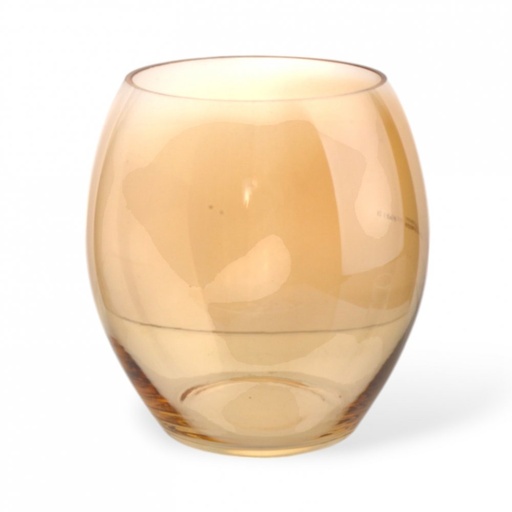 [2561614] FLORERO PANZÓN DORADO 12,5X20CM VIDRIO