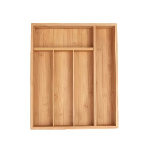 [140259] CUBIERTERO DE CAJON BAMBU 36*26*5 CM