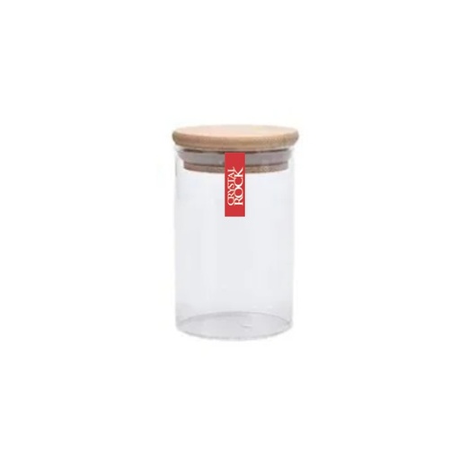 [140266] FRASCO HERMETICO TAPA MADERA 6.5×11CM 280ML