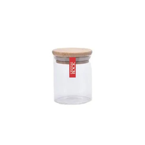 [140267] FRASCO HERMETICO TAPA MADERA 6.5×9CM 250ML 