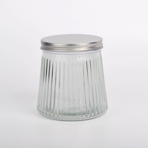 [2561629] FRASCO DE VIDRIO CONICO RAYADO CON TAPA ACERO 6000ML