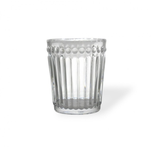 [2561653] SET X6 VASOS CHICOS RAYADO CON PUNTOS 250ML 8,2X10CM