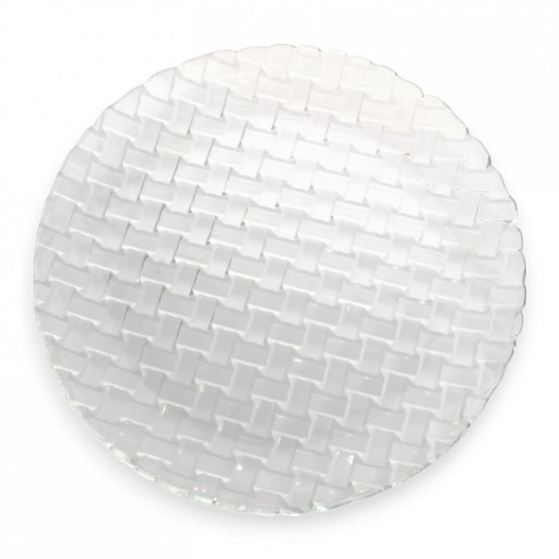 [2561671] PLATO DE TORTA TRENZADO 31,5CM VIDRIO