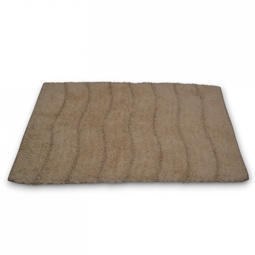 [380509] ALFOMBRA 50 X 80 CM PELO LARGO NATURAL CON ONDAS