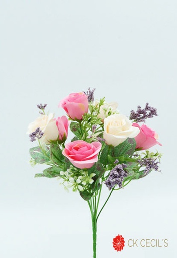 [413311] ROSE BUSH X 7 32 CM. PINK