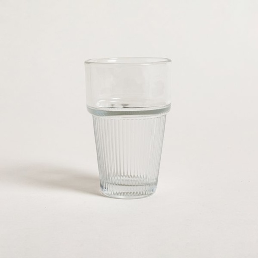 [4113698] VASO CON BASE RAYADA 300 ML