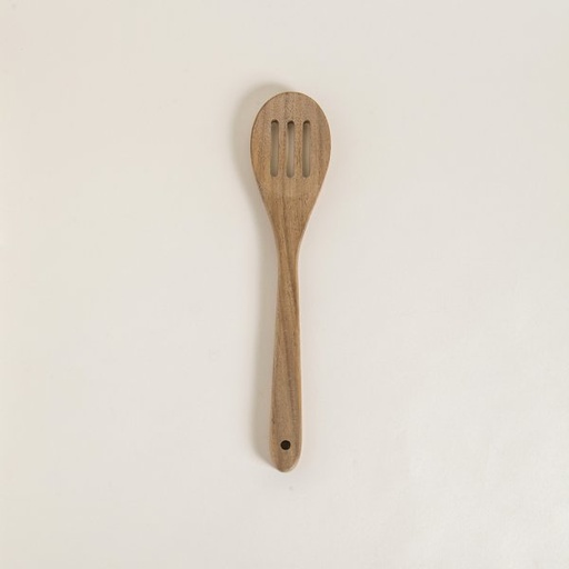 [4113701] CUCHARA ACANALADA DE MADERA DE ACACIA 30,5 CM