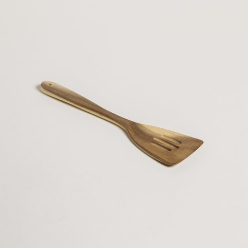 [4113713] ESPATULA ACANALADA DE MADERA DE ACACIA 30,5 CM