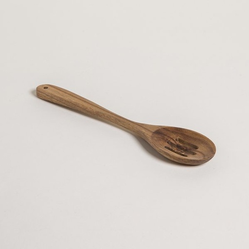 [4113716] CUCHARON ACANALADO DE MADERA DE ACACIA 30,5 CM
