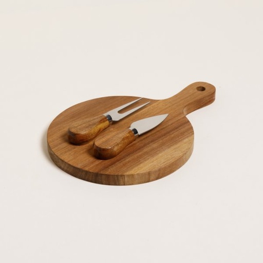 [4113725] TABLA Y UTENSILIOS PARA QUESO DE ACACIA KIKAR 25X1