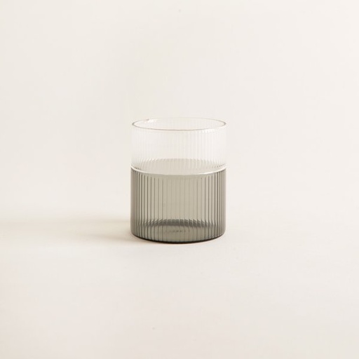 [4113744] VASO DE BOROSILICATO RAYADO DELUXE 150 ML