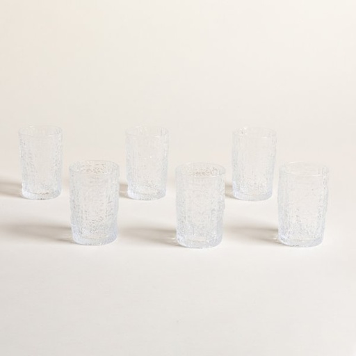 [4113753] SET X 6 VASOS BAJOS MARTELER 200 ML