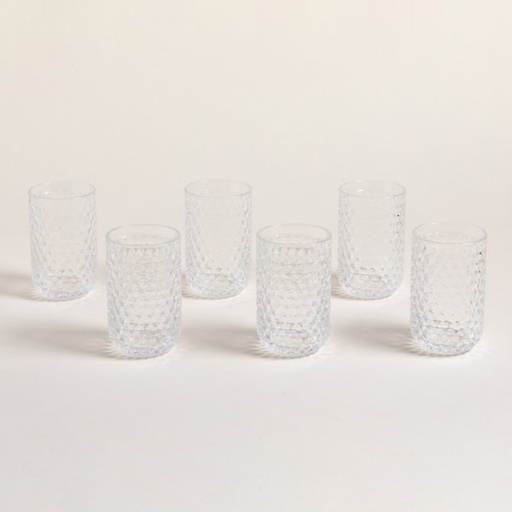 [4113763] SET X 6 VASOS ALTOS ROMB 350 ML