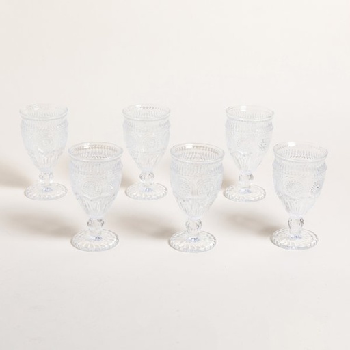 [4113768] SET X 6 COPAS SUNFLOWER 340 ML