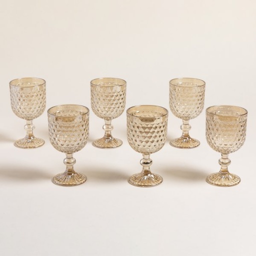 [4113778] SET X 6 COPAS ROMB CHAMPAGNE 300 ML