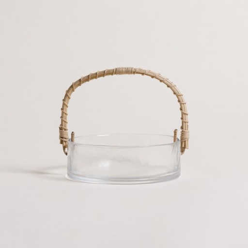 [4113780] BOWL CON MANIJA DE RATAN MILVIO 5X16,5 CM