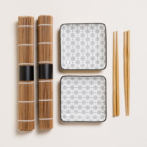 [4113598] SET DE SUSHI CUADRADO PARA 2 GINZA 12 CM