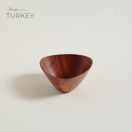 [4113611] BOWL TRIANGULAR NOIX 5X12 CM