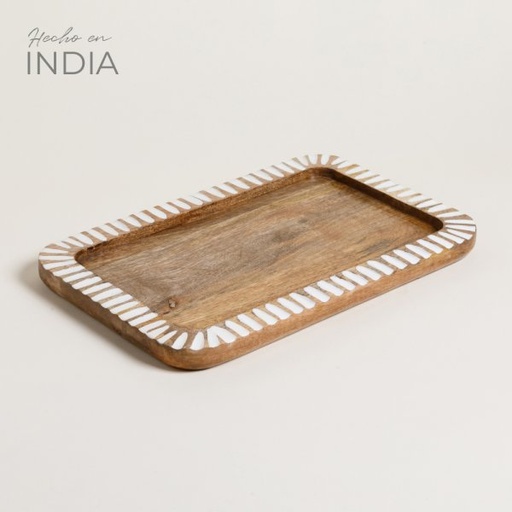 [4113654] BANDEJA CUADRADA SUNDARA 40X25 CM