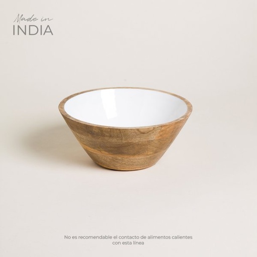 [4113663] BOWL DE MADERA ESMALTADA SAHA 1800 ML
