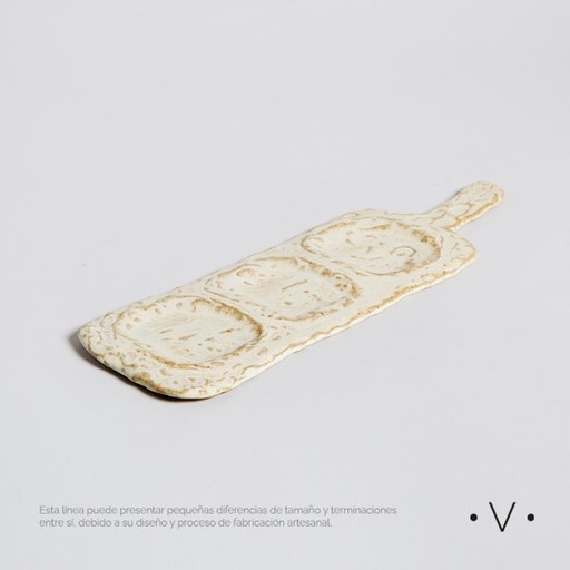[4113809] BANDEJA COPETINERA BADAIN 34X10 CM VASSA HOME