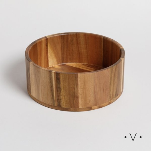 [4113826] BOWL RECTO DE MADERA DE ACACIA 2400 ML VASSA HOME