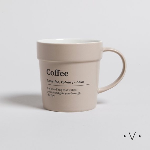 [4113847] MUG KAFFA GREY 400 ML VASSA HOME