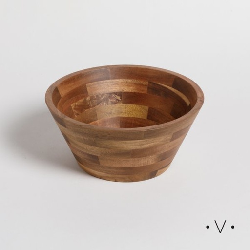 [4113866] BOWL REDONDO DE MADERA DE ACACIA 2400 ML VASSA HOME