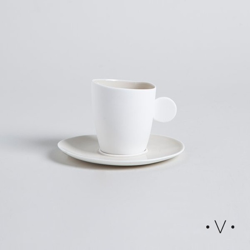 [4113905] TAZA Y PLATO AMALFI 150 ML VASSA HOME