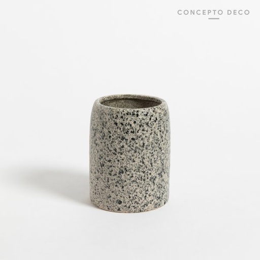 [1650353] PORTACEPILLO GRANITO GRIS 10CM