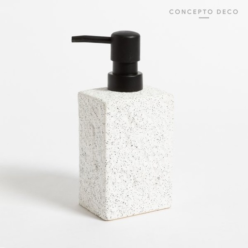 [1650355] DISPENSER GRANITO CUADRADO BLANCO 18CM