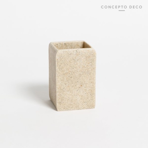 [1650390] PORTACEPILLO ARENA CUADRADO 10CM