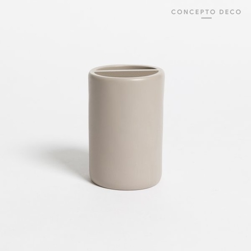 [1650374] PORTACEPILLO CEMENTO REDONDO 10CM