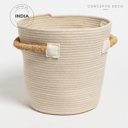 [1650437] PORTA MACETA PAMUK MANIJA RAFFIA 23DIAMX23CM
