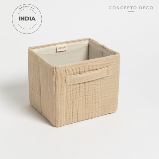 [1650471] ORGANIZADOR PAMUK RÍGIDO BEIGE 20X15X16CM