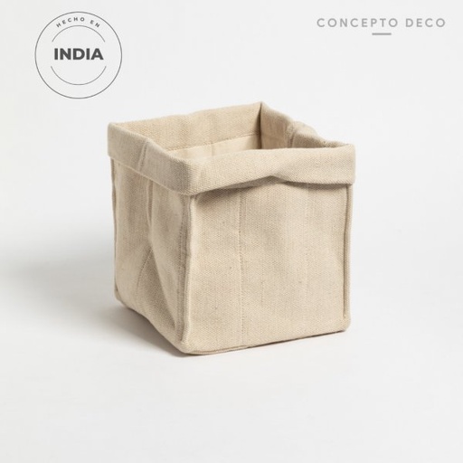 [1650453] ORGANIZADOR PLACARD PAMUK PLIEGUE JUCO 20X20X22CM