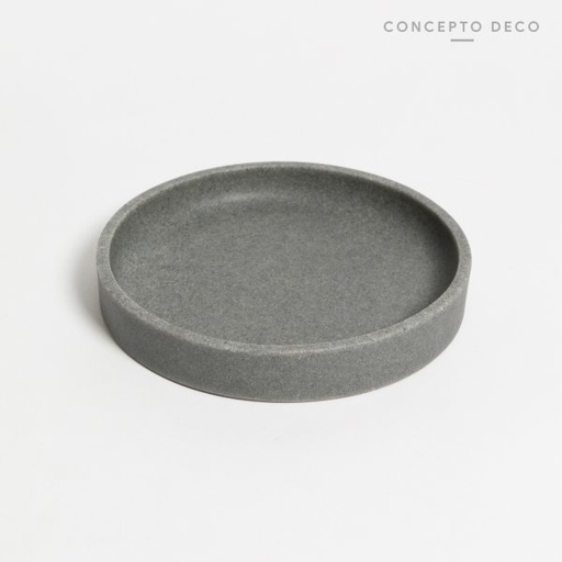 [1650414] BANDEJA CEMENTO GRIS REDONDO 20DIAM