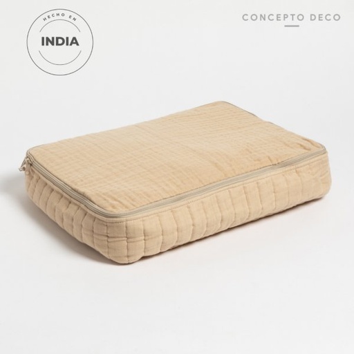 [1650469] ORGANIZADOR PAMUK CIERRE BEIGE 39X27CM