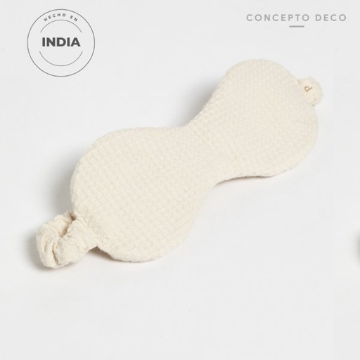 [1650518] ANTIFAZ PAMUK MICRO WAFFLE CRUDO 20X80CM (ELASTICO 29X2)