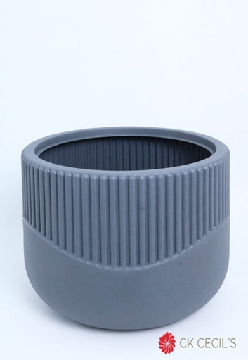 [4130436] MACETA ROTOMOLDEADA UV LISBOA 50 X 40 CM. GRIS PLOMO